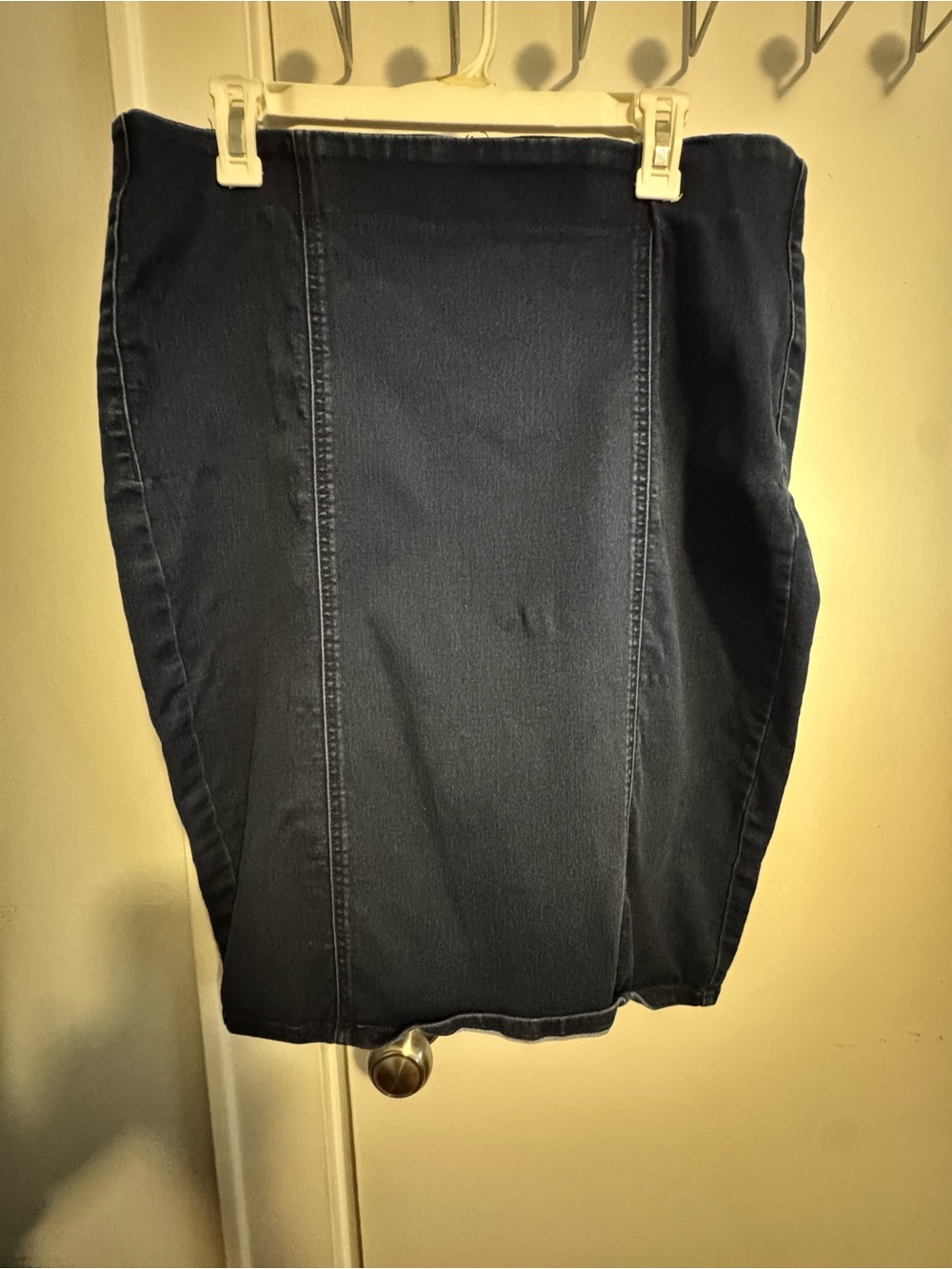 Cato Dark Navy Denim Pencil Skirt